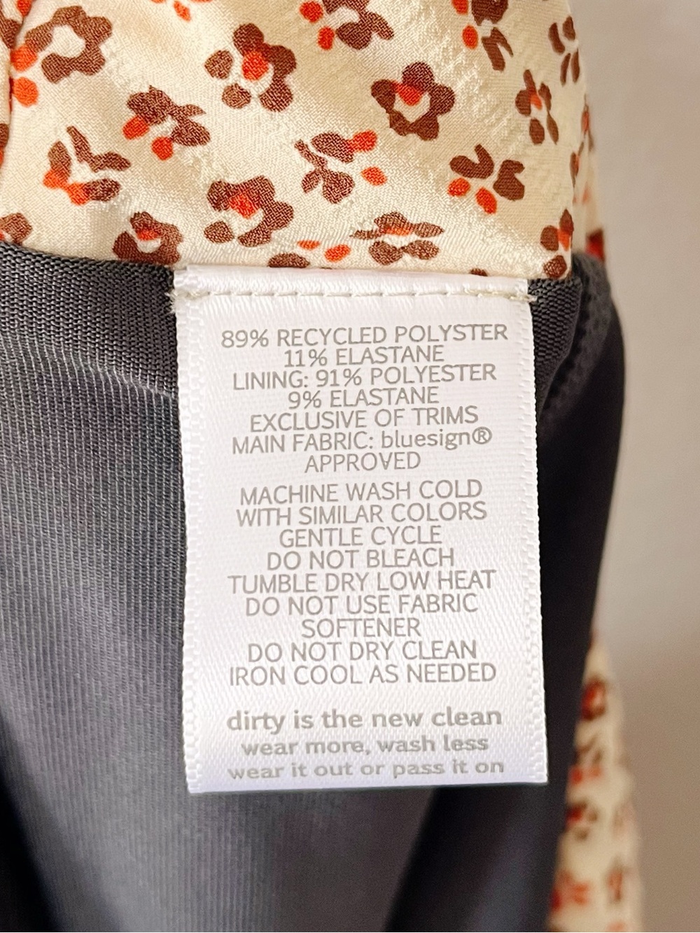 Toad&Co Sunkissed Pleated Skort Ivory Orange Floral Print Size Large Athleisure - Picture 14 of 15